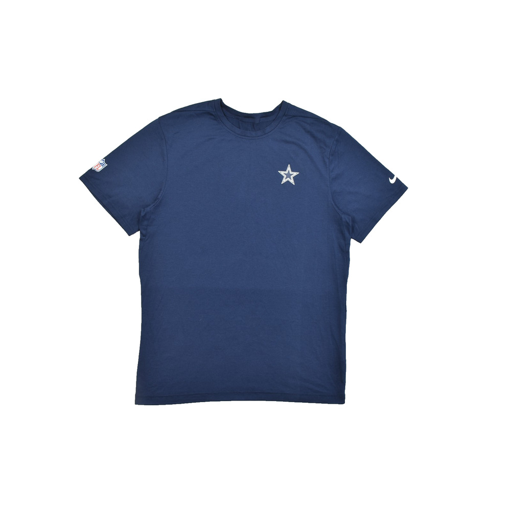 Nike NFL Dallas Cowboys Dri-FIT Onfield Apparel T-Shirt Navy Blue Men's Size M